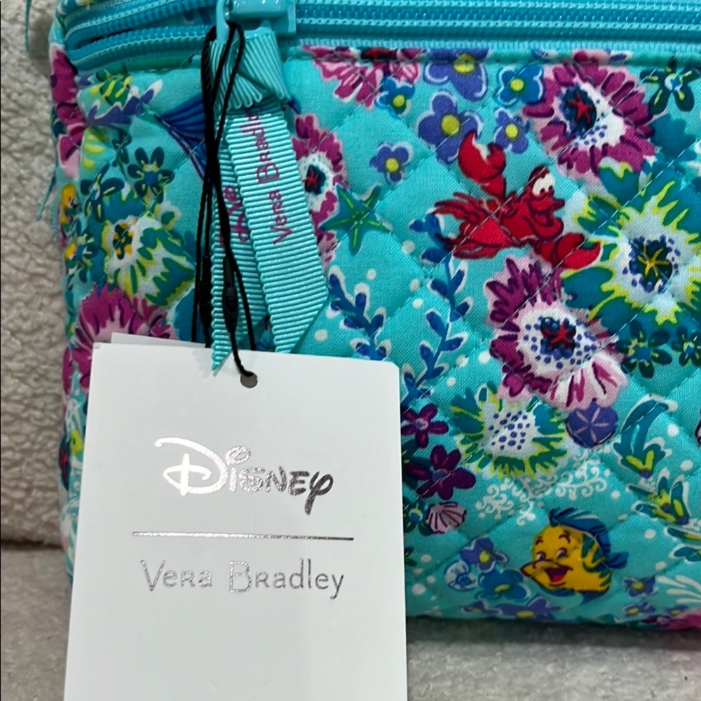 NWT Vera Bradley The Little Mermaid Triple Compartment Crossbody - Picture 8 of 10